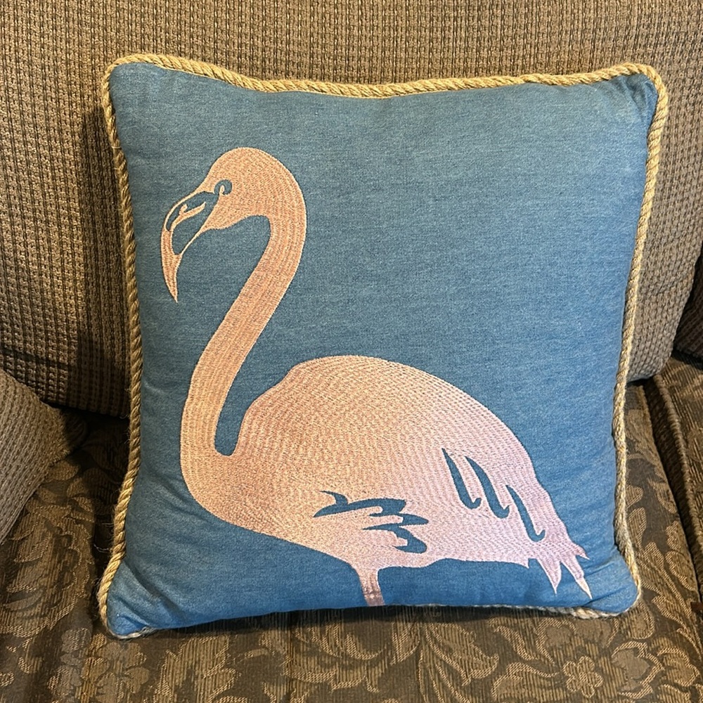 Coastal Living Home Collection Flamingo Pillow
